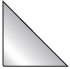 3L Dreieck Corner-Pockets 17x17cm 10024 transp. 100 Stück