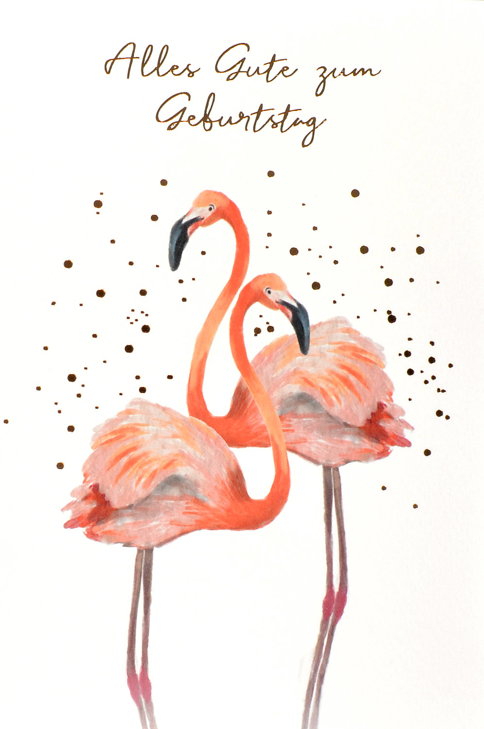 ABC Carte d'anniversaire flamingo 1120004400 B6