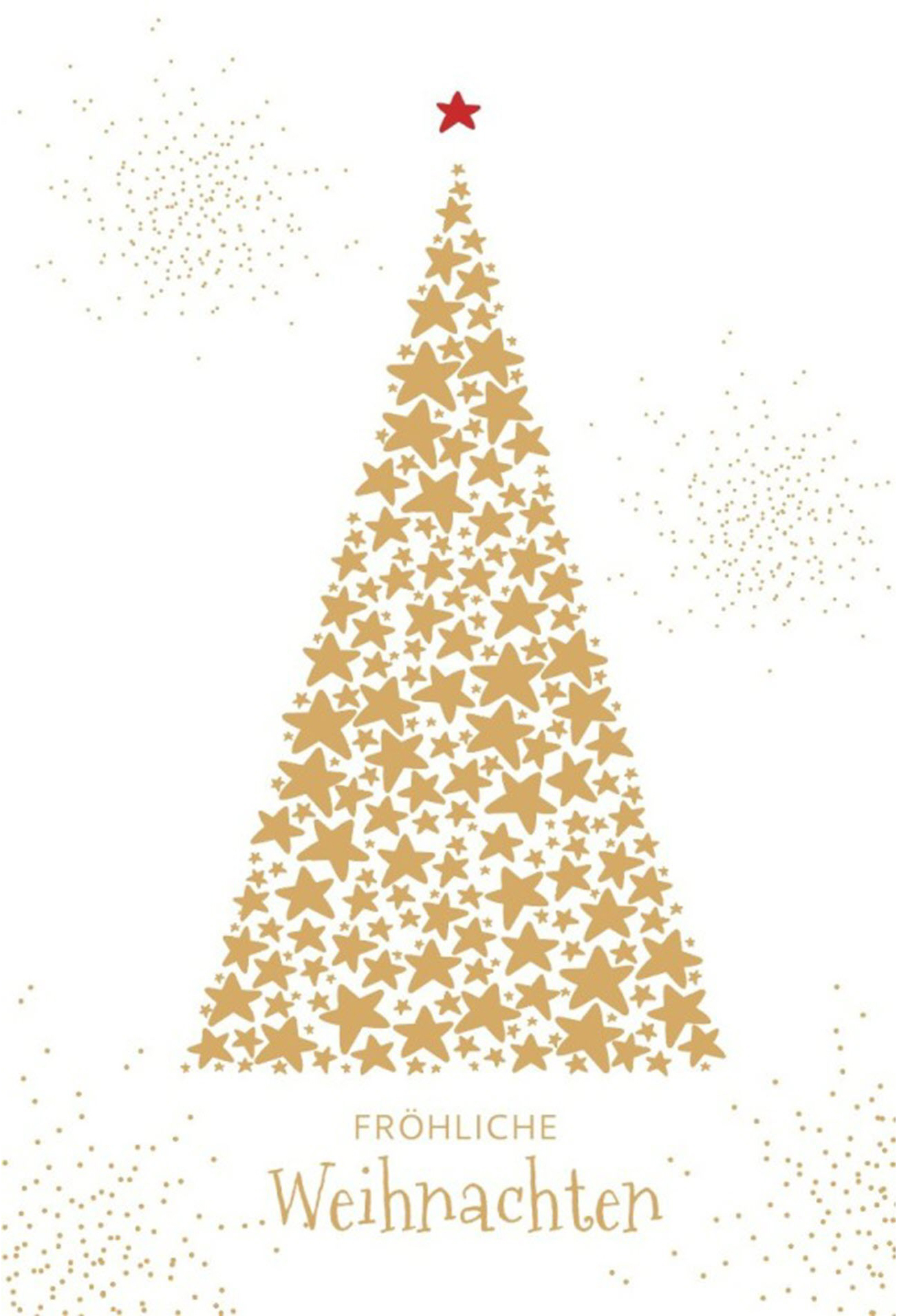 ABC Weihnachtskarte B6 17571 Sternenbaum