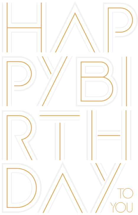 photo ABC Carte d'anniversaire B6 51258 Happy Birthday to you