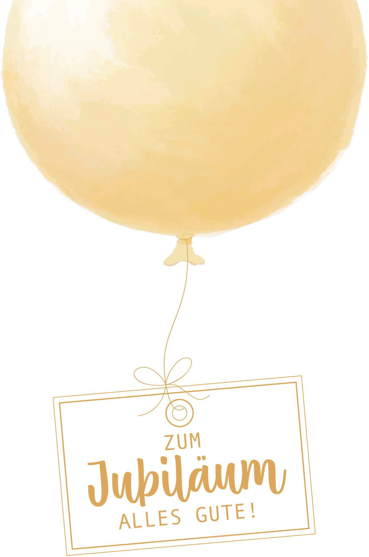 photo ABC Carte de voeux jubilé B6 52296 Ballon doré
