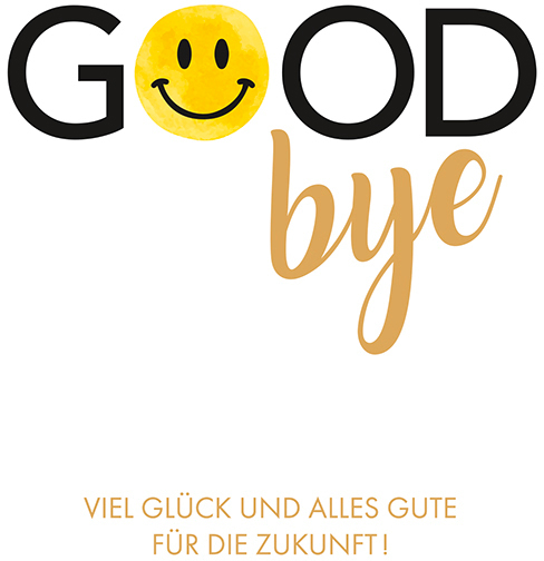 photo ABC Carte d'adieu B6 52298 Goodbye