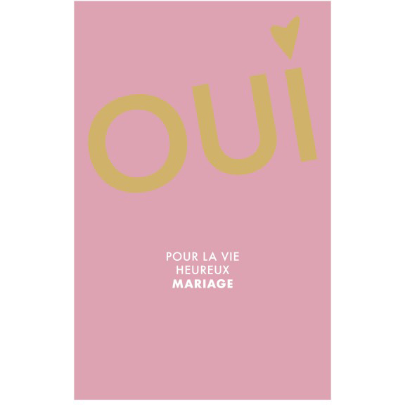 photo ABC Carte de mariage FR B6 53121 OUI