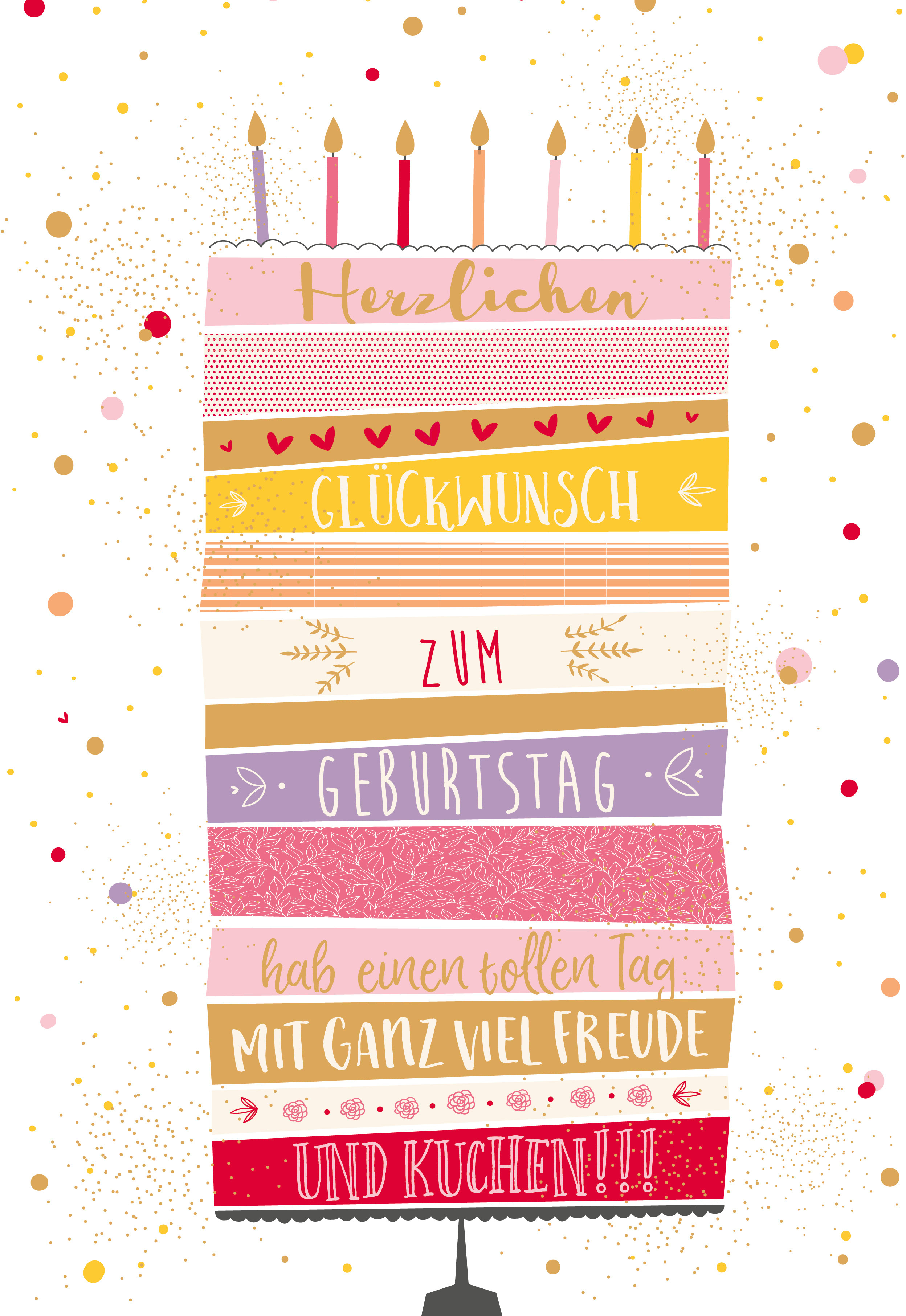 photo ABC Carte d'anniversaire A4 53943 Gâteau
