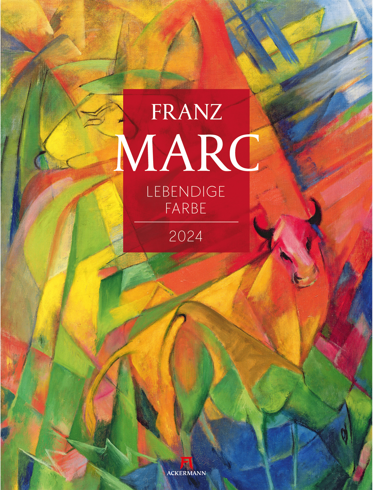 ACKERMANN Franz Marc Lebende Farbe 2024 1043 DE/FR/EN 50x66cm