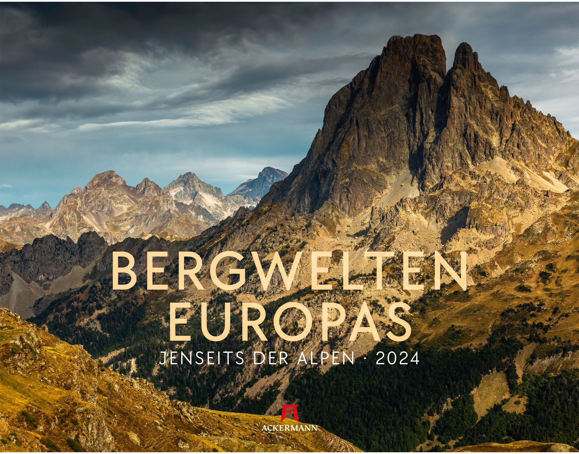 ACKERMANN Bergwelten Europas 2024 2446 DE/FR/EN 54x42cm