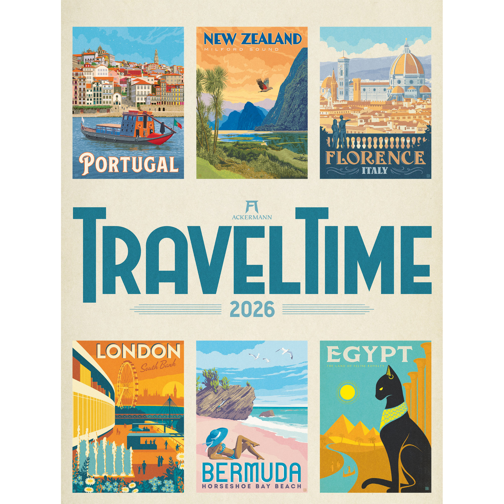 photo ACKERMANN Calendrier 2026 2615 Travel Time ML 66x50cm