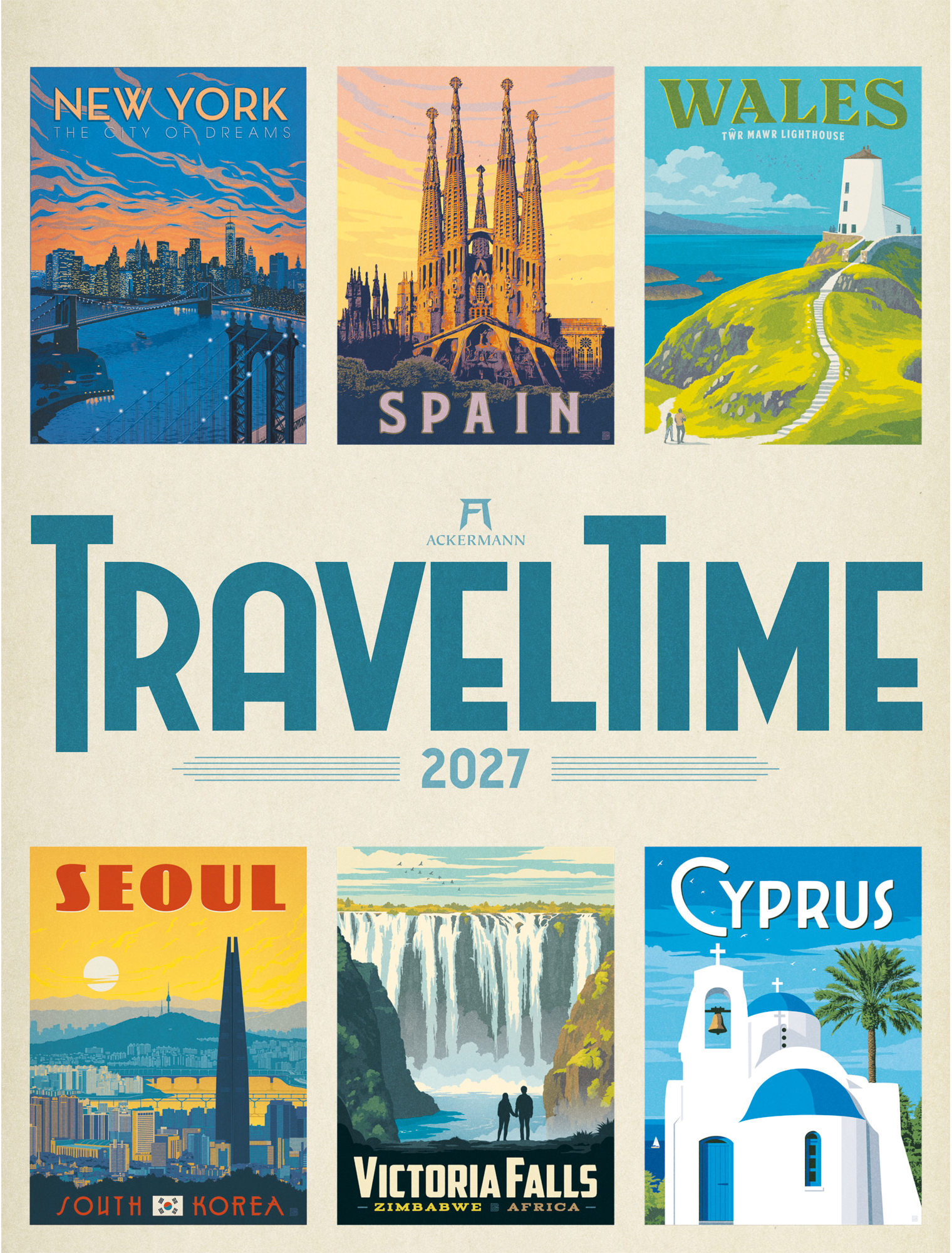 photo ACKERMANN Calendrier 2027 2719 Travel Time ML 66x50cm