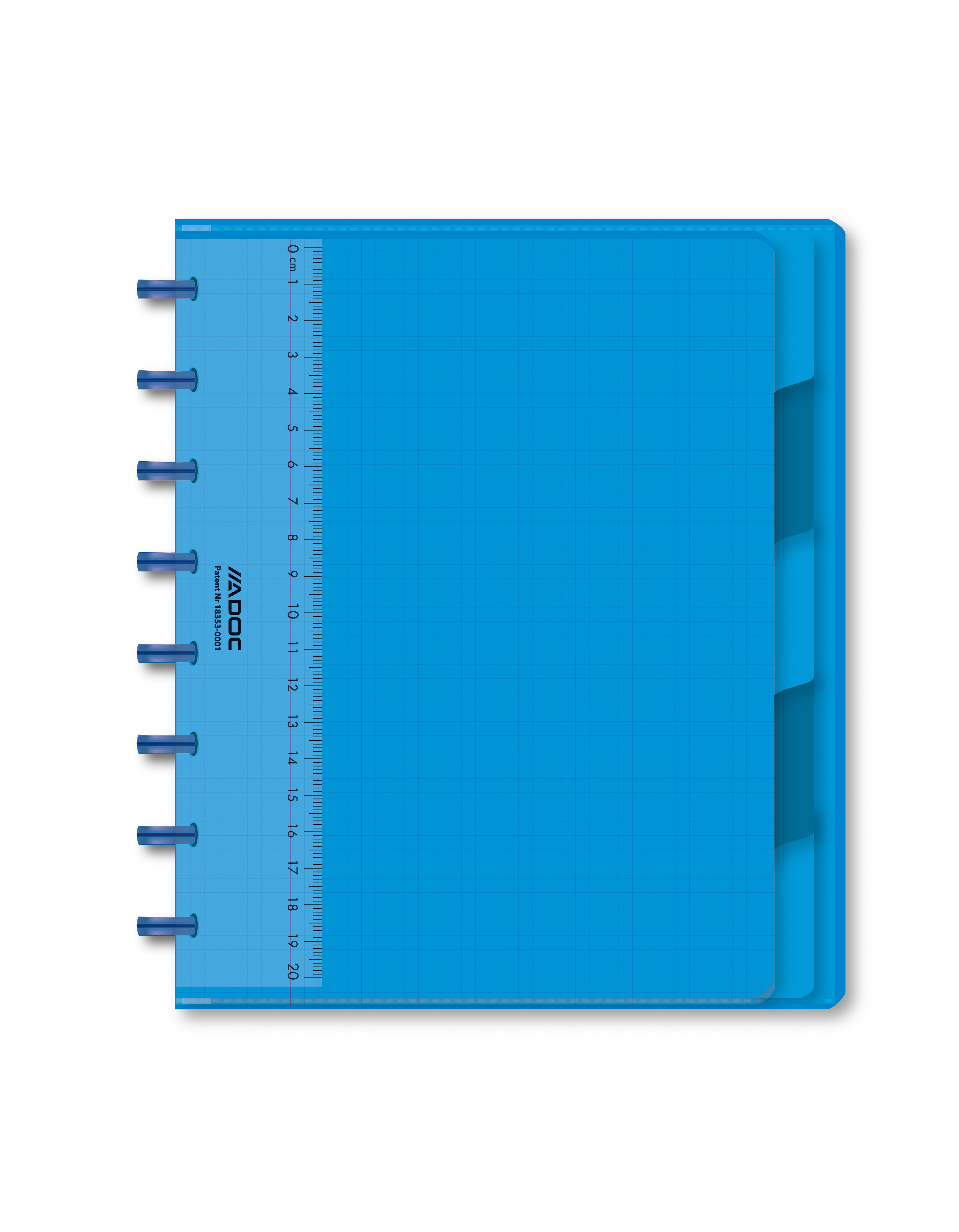 ADOC Cahier Pap-Ex A5 3044.204 quadrillées bleu