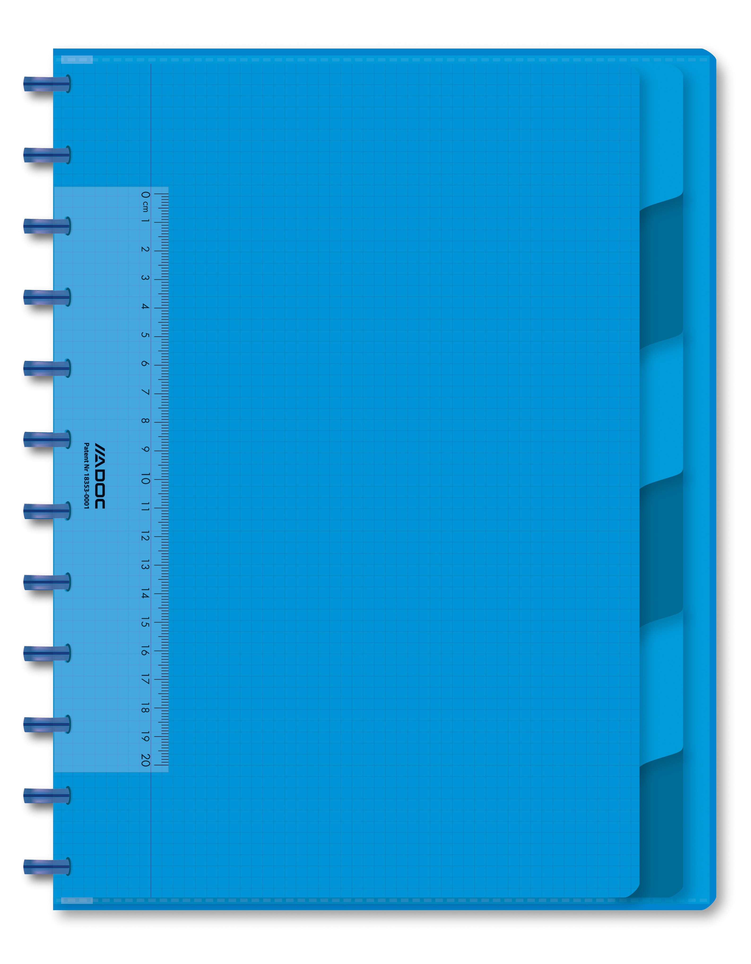 ADOC Cahier A4 6044.204 quadrillé bleu