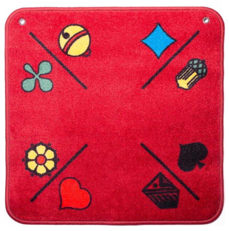 AGMÜLLER Tapis Jass Combi 3A014360O 60x60cm rouge 60x60cm rouge