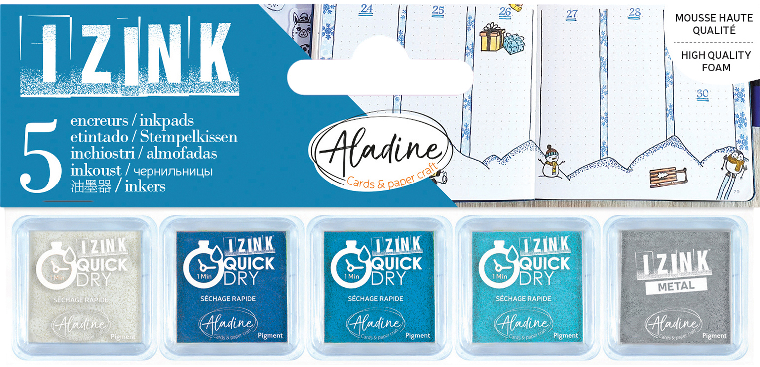 photo ALADINE Tampon encreur 03930 Givre 5 pièces