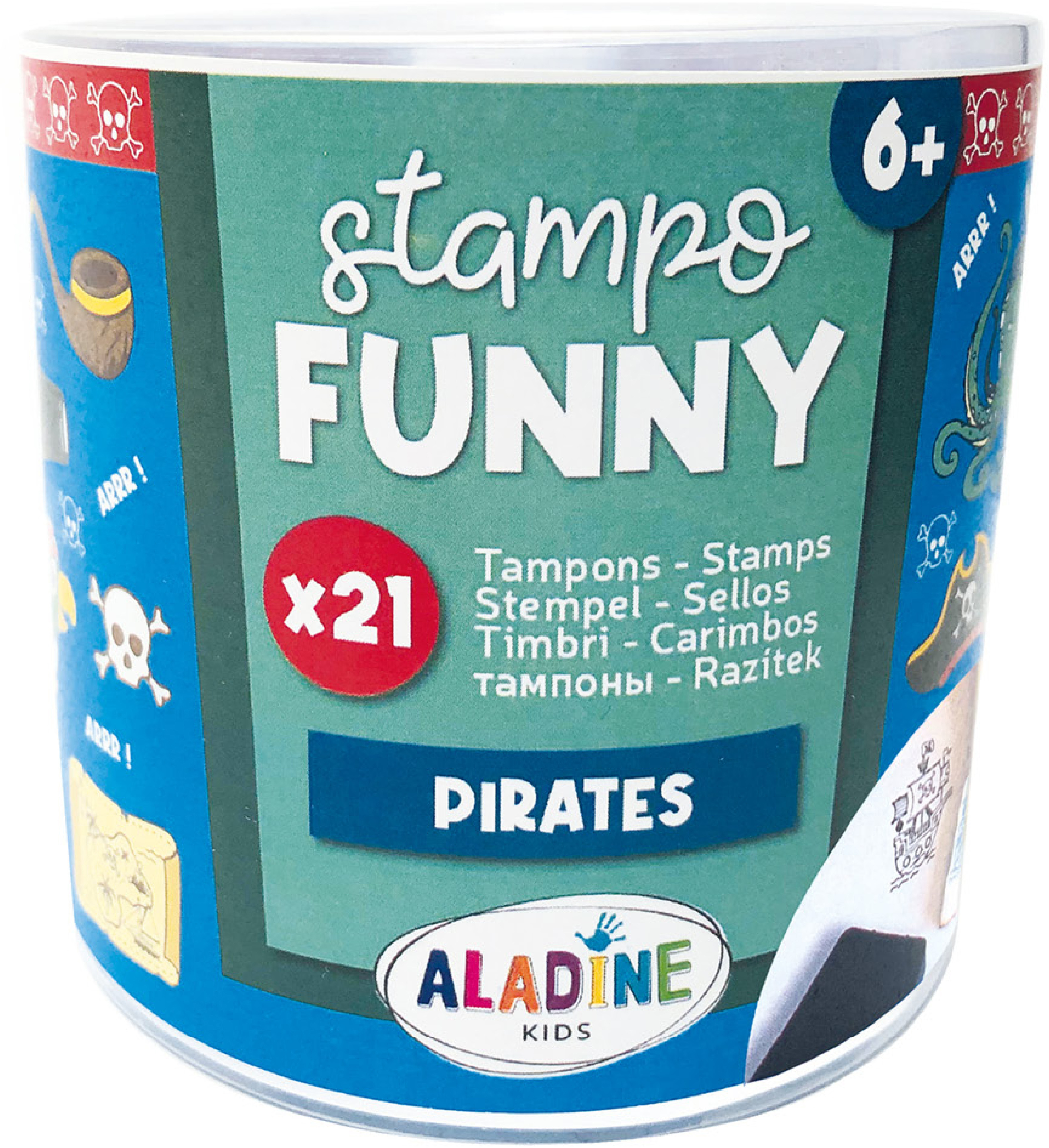 ALADINE Stempelset 85173 Piraten 21 Stück