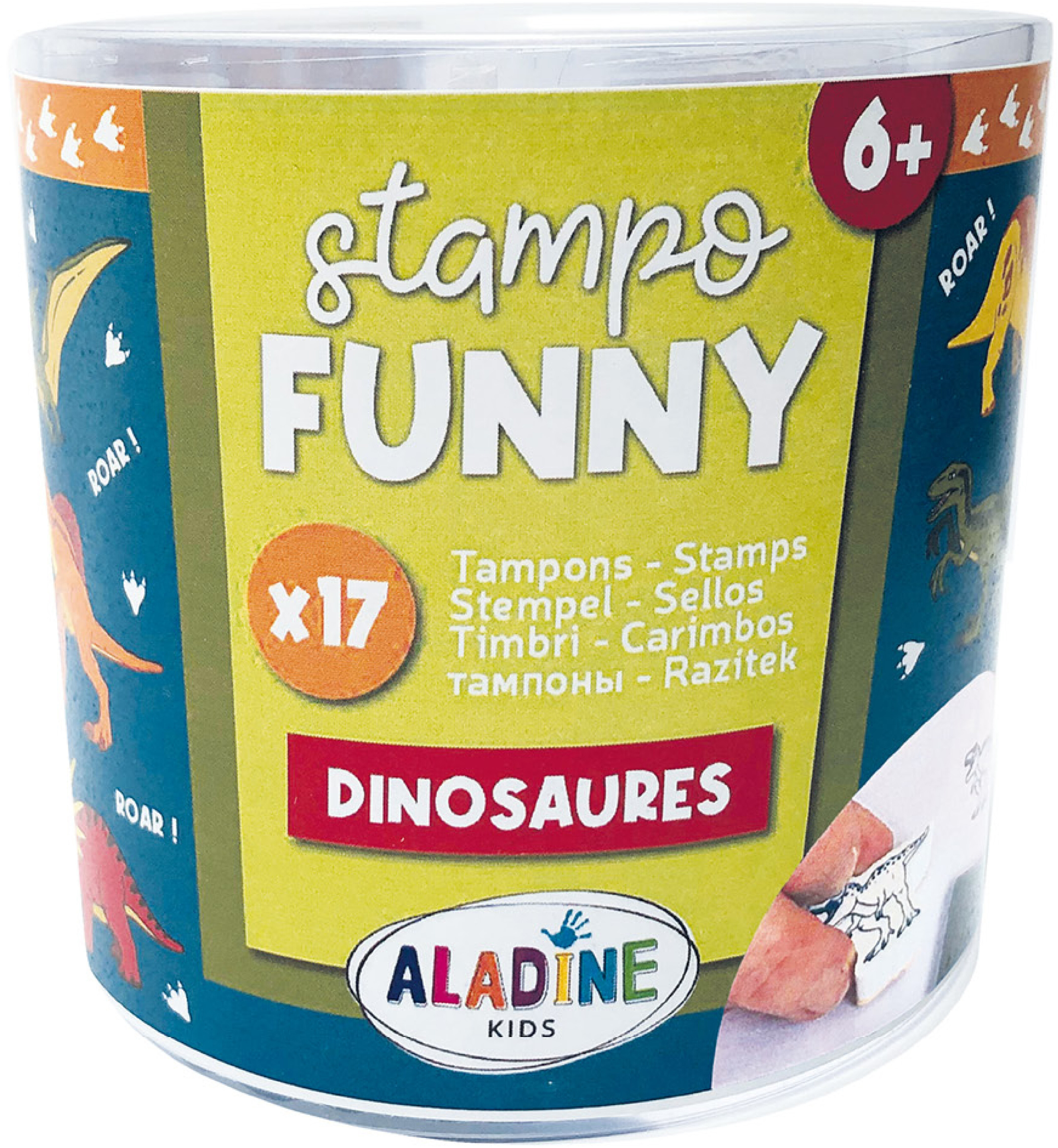 ALADINE Stempelset 85174 Dinosaurier 17 Stück
