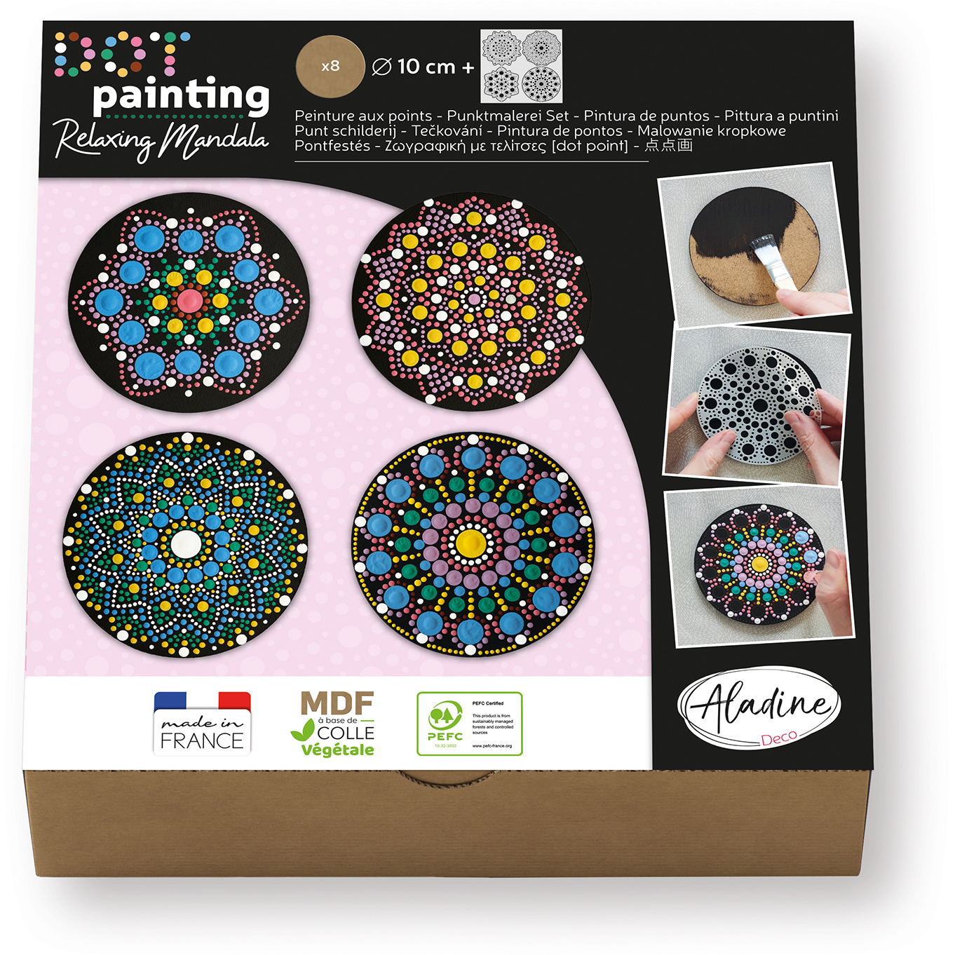 photo ALADINE Dot painting Set 85495 7 pièces