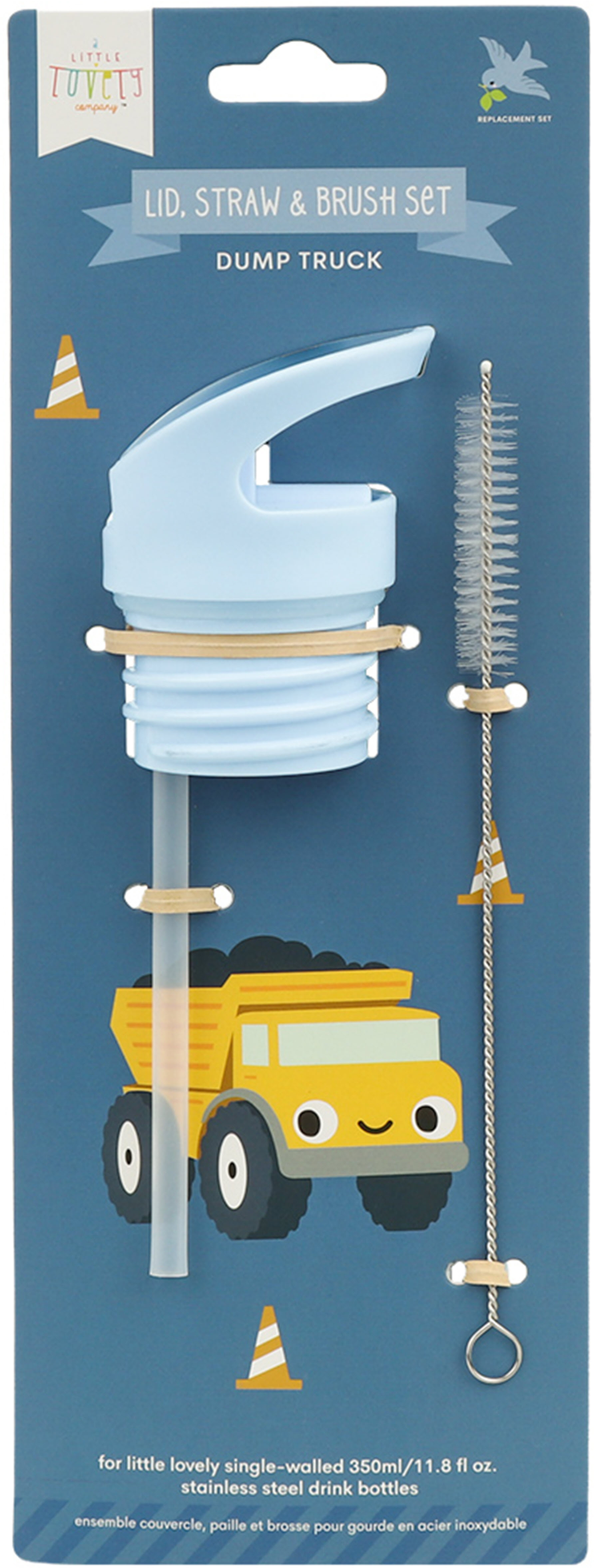 photo ALLC Set pour gourde DBSSRE114 Couvercle. Paille, brosse