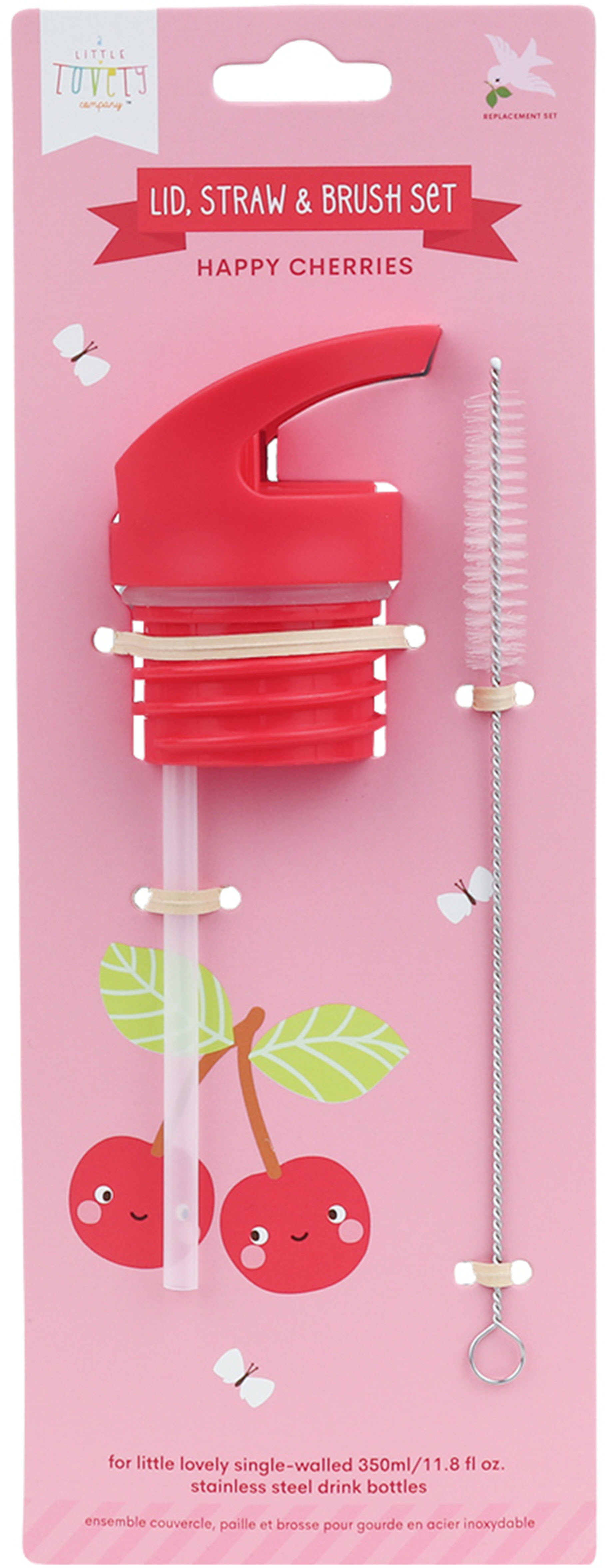 photo ALLC Set pour gourde DBSSRE115 Couvercle. Paille, brosse