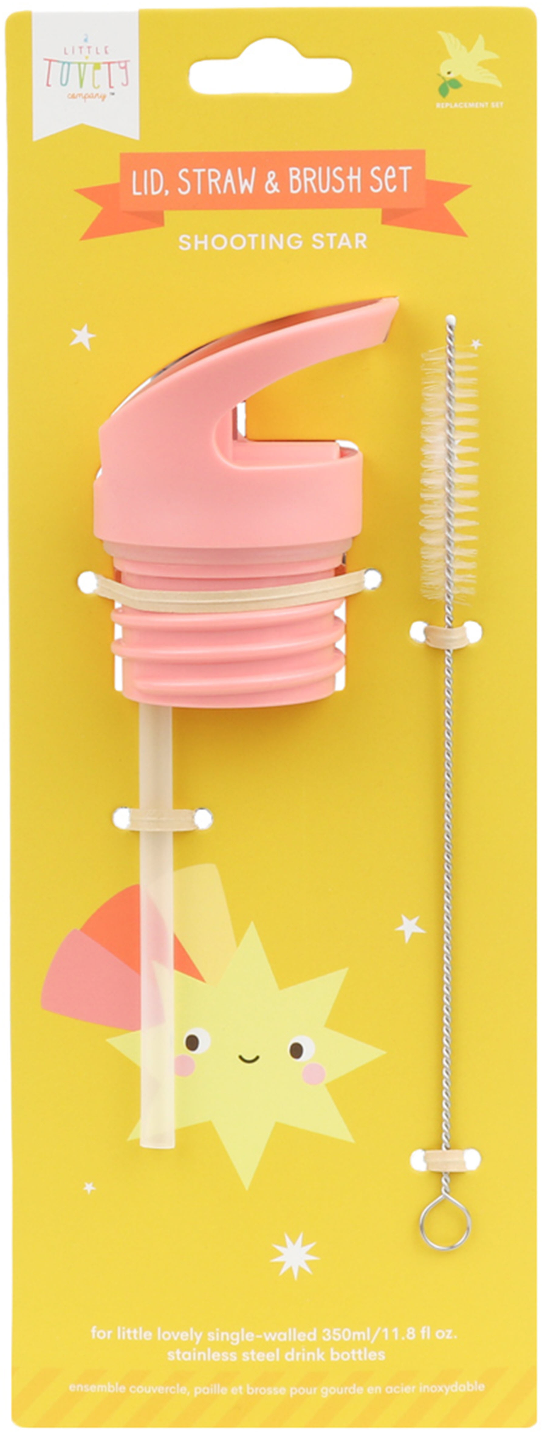 photo ALLC Set pour gourde DBSSRE117 Couvercle. Paille, brosse