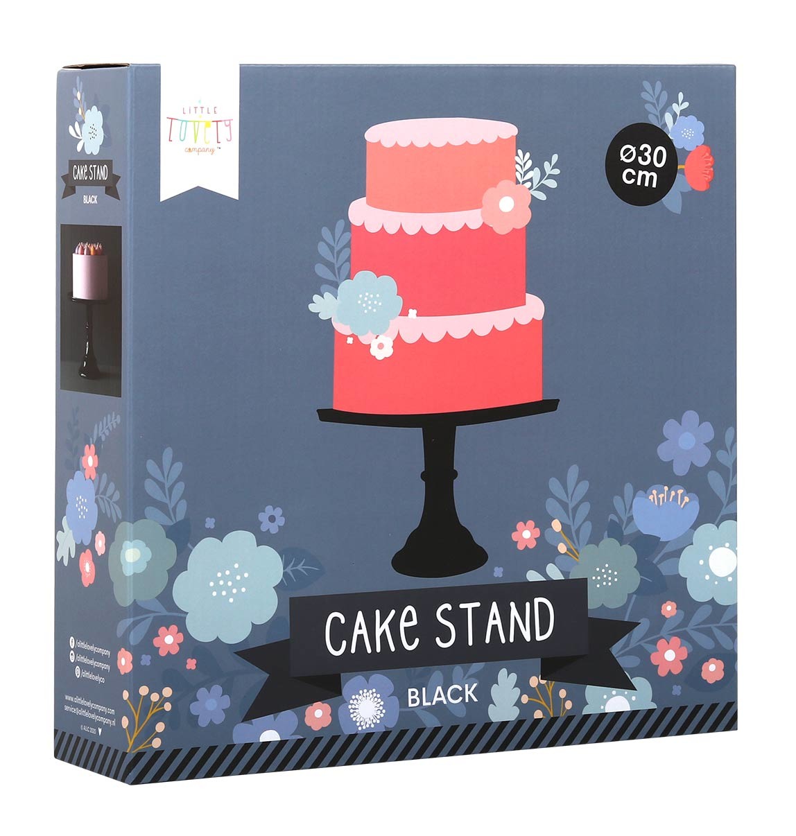ALLC Cake Stand Large PTCSBL06 noir 30x20x30cm