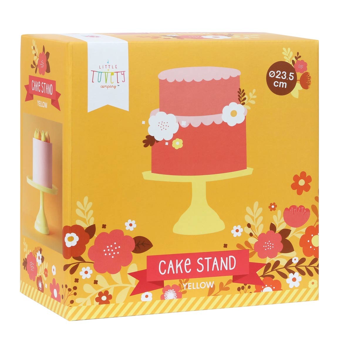 ALLC Cake Stand Small PTCSYL03 jaune 23.5x12x23.5cm