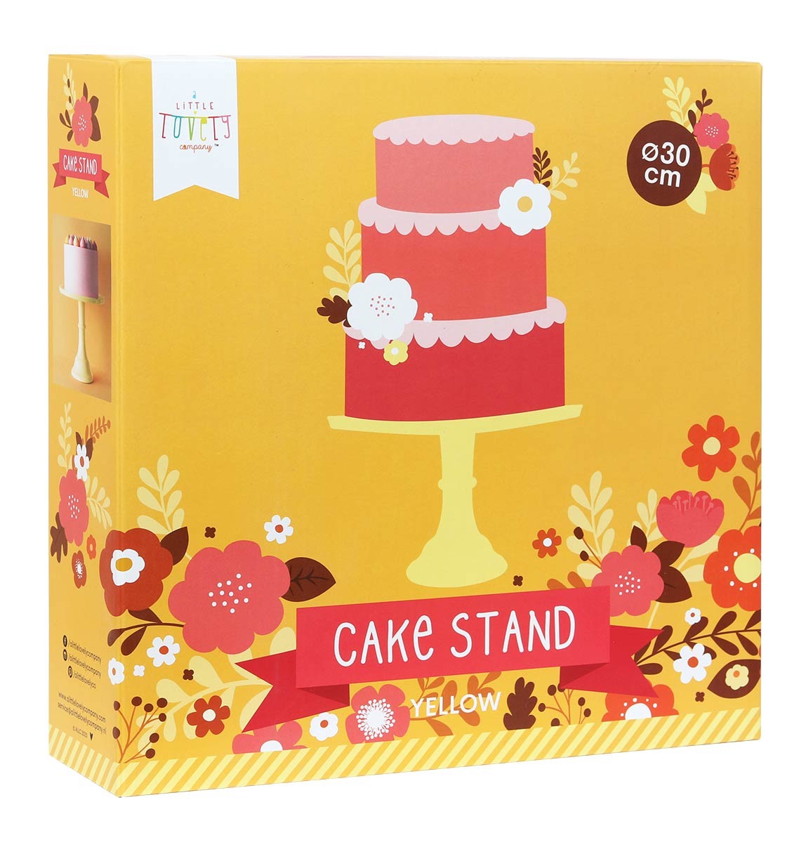 ALLC Cake Stand Large PTCSYL11 jaune 30x20x30cm