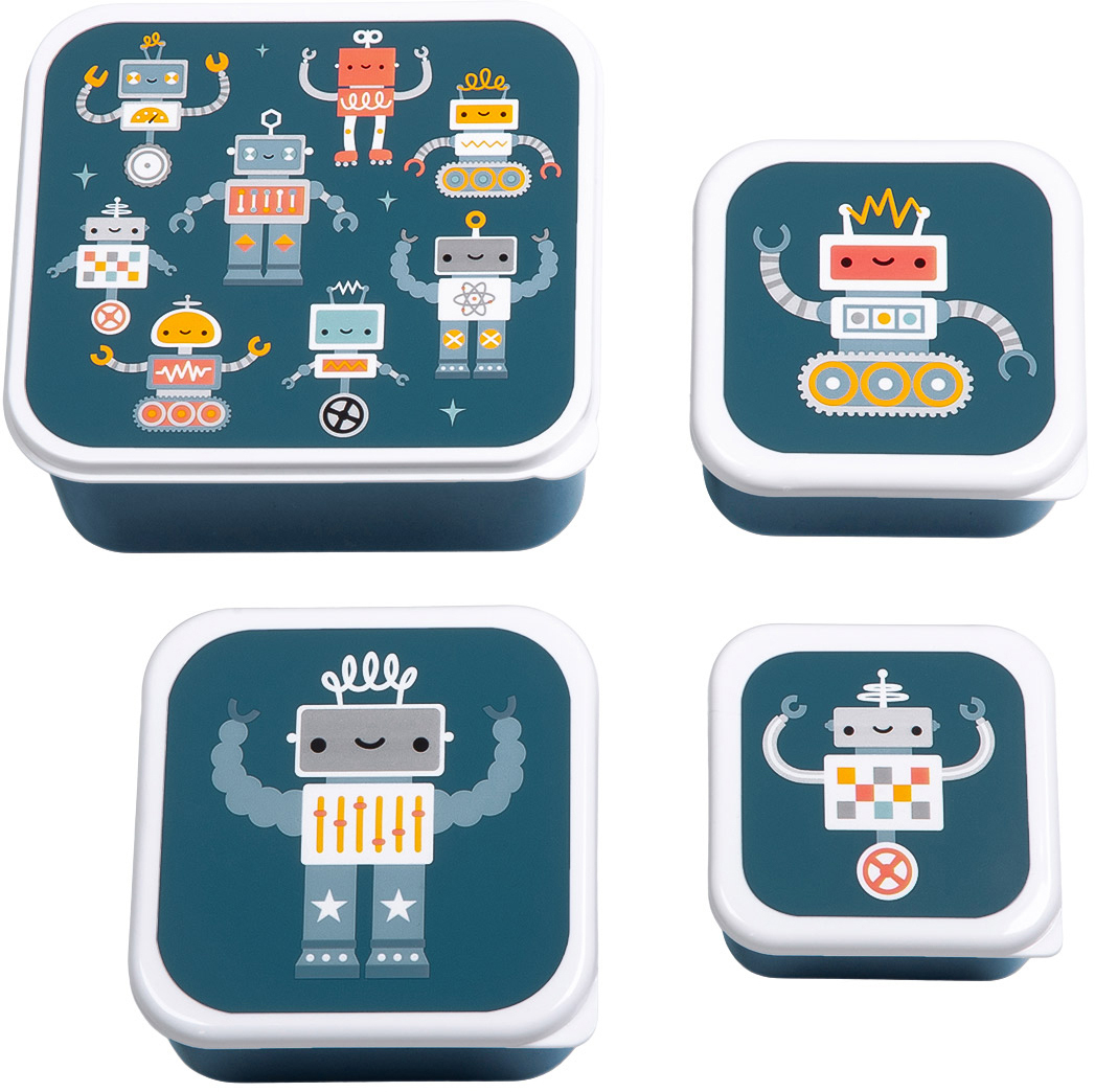photo ALLC Lunch & Snackbox Set SBSERO86 Robots