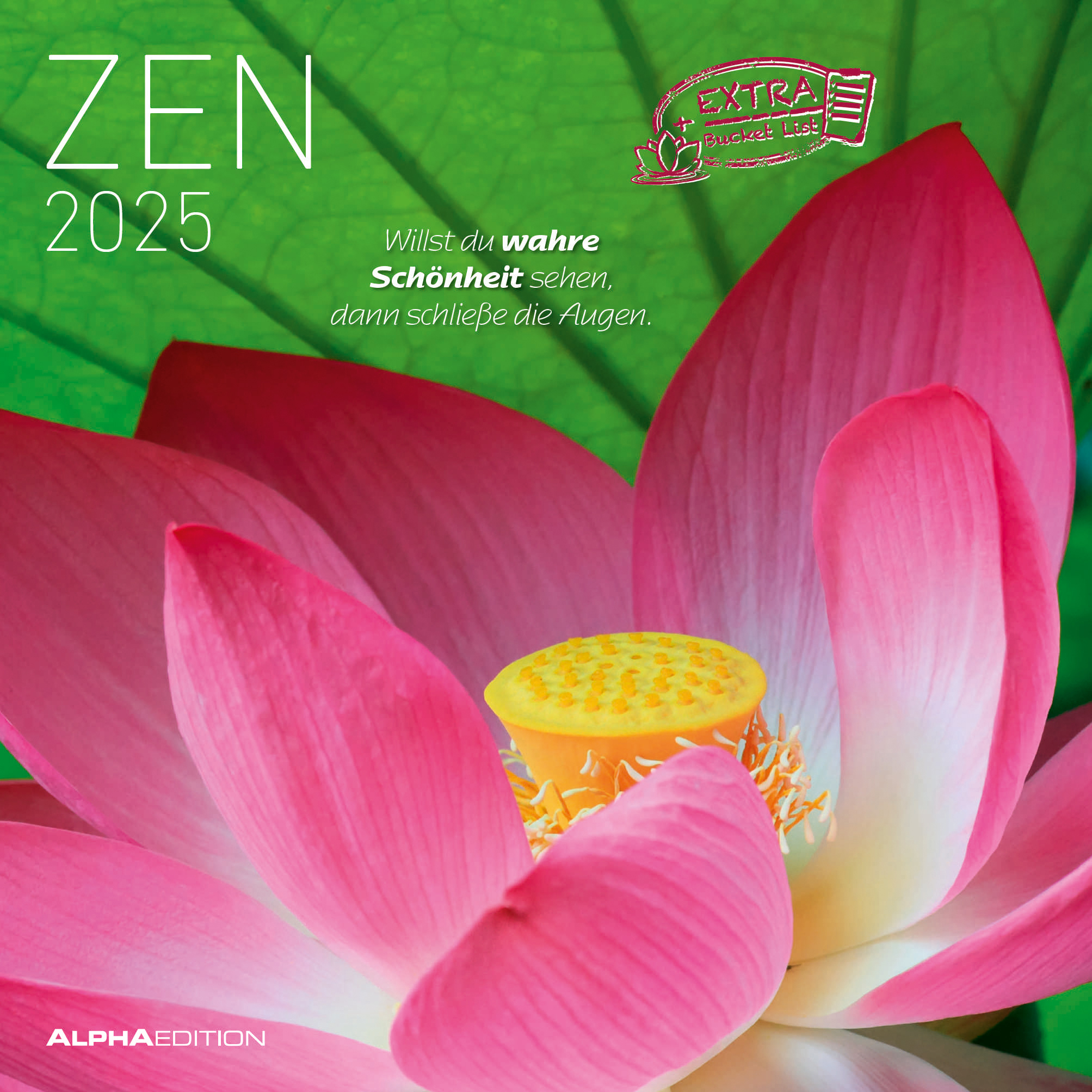 ALPHA EDITION Calendrier 2025 104085 Zen ML 30x30cm