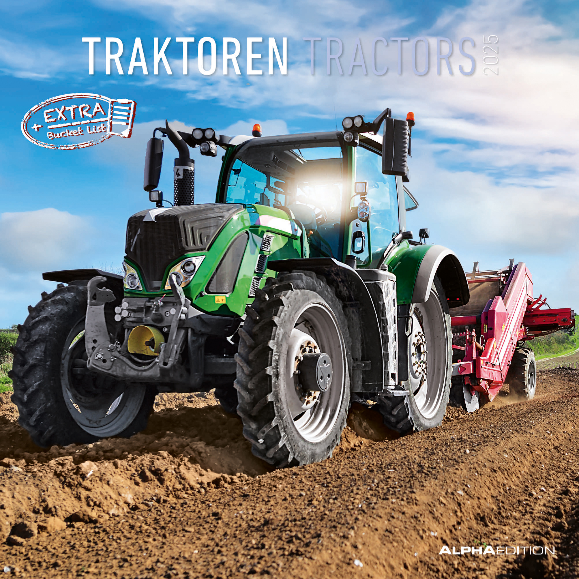 ALPHA EDITION Calendrier 2025 104096 Traktoren ML 30x30cm