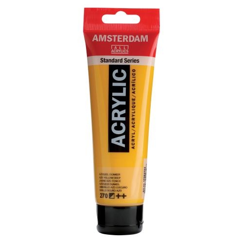 AMSTERDAM Peinture acrylique 120ml 17092702 azo jaune 270