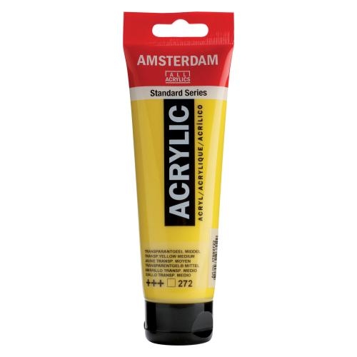AMSTERDAM Peinture acrylique 120ml 17092722 transp.jaune 272