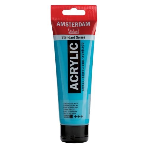 AMSTERDAM Peinture acrylique 120ml 17095222 turquoise 522