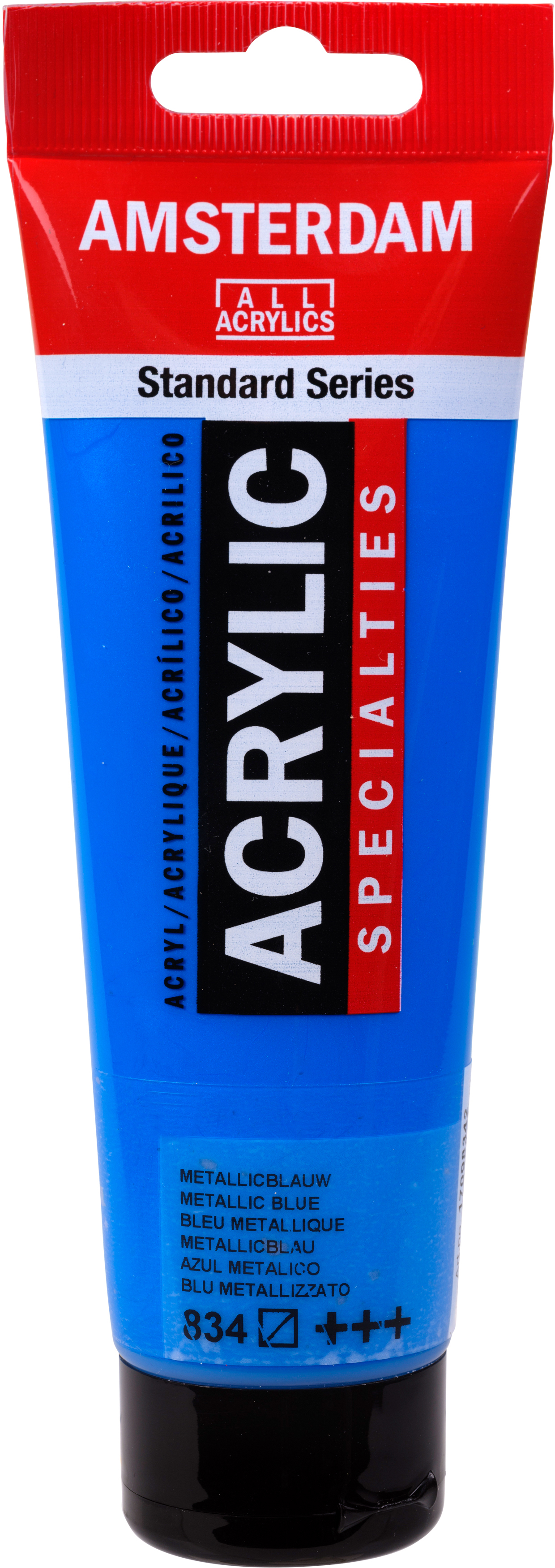 AMSTERDAM Peinture acrylique 120ml 17098342 bleu métallique 834