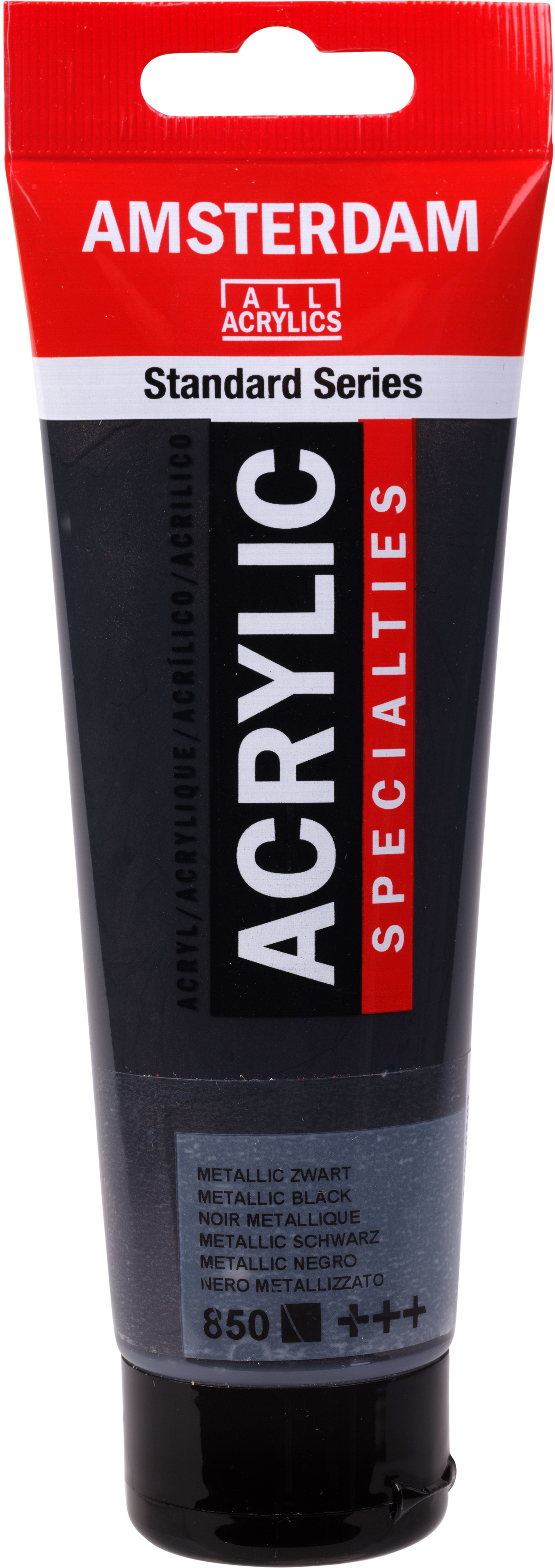 AMSTERDAM Peinture acrylique 120ml 17098502 noir métallique 850