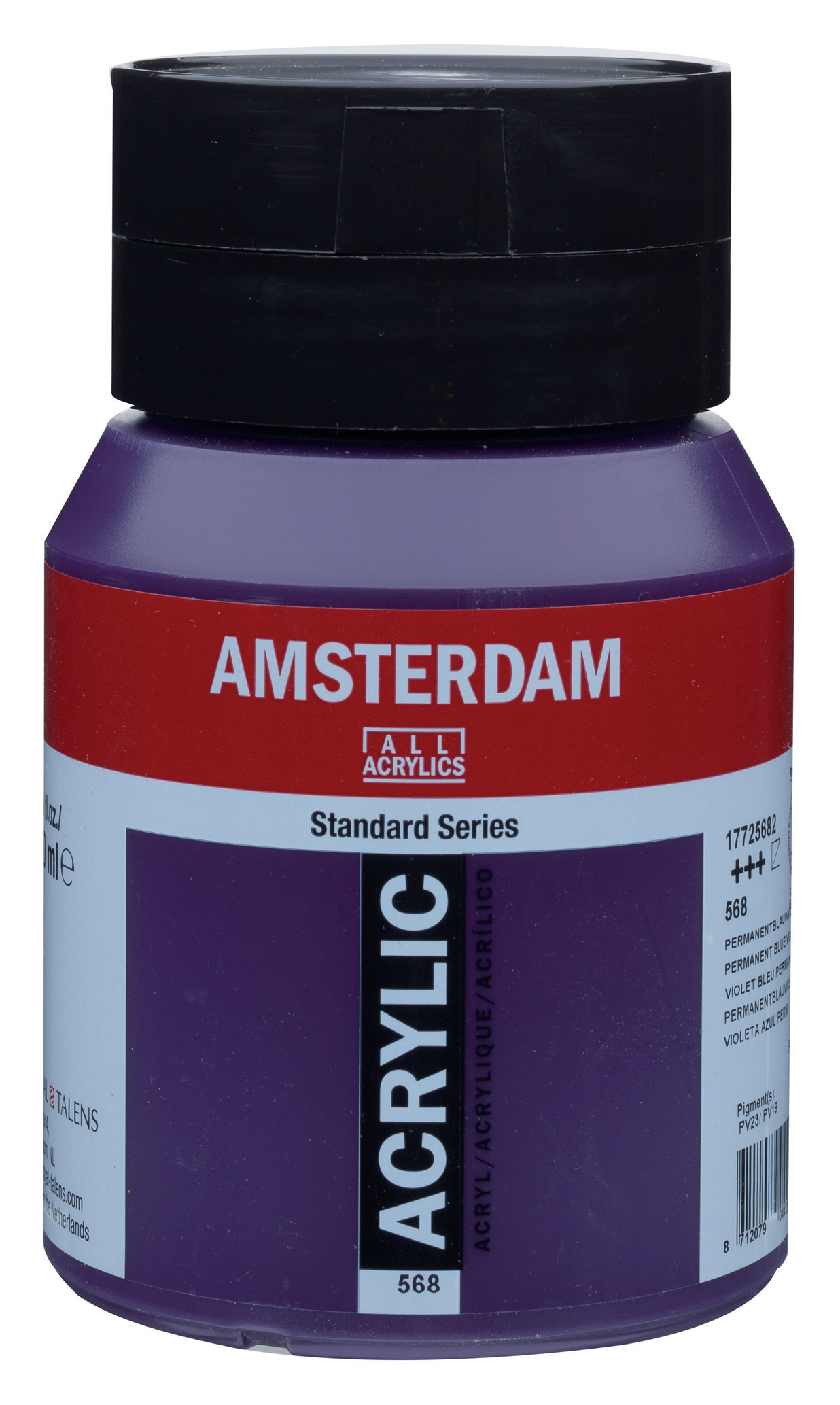 AMSTERDAM Peinture acrylique 500ml 17725682 permanent bleu/violet 568 permanent bleu/violet 568