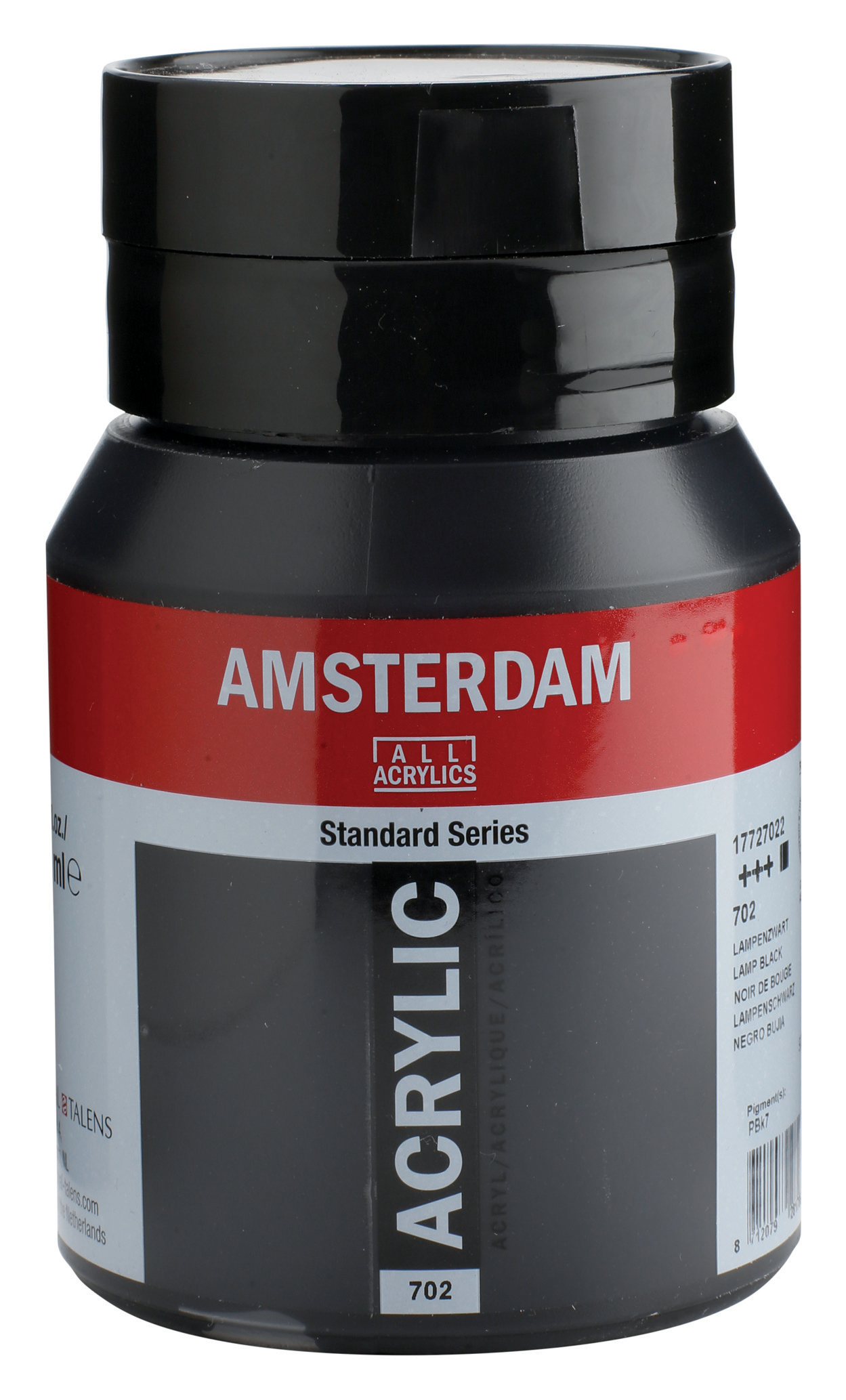 AMSTERDAM Peinture acrylique 500ml 17727022 noir 702