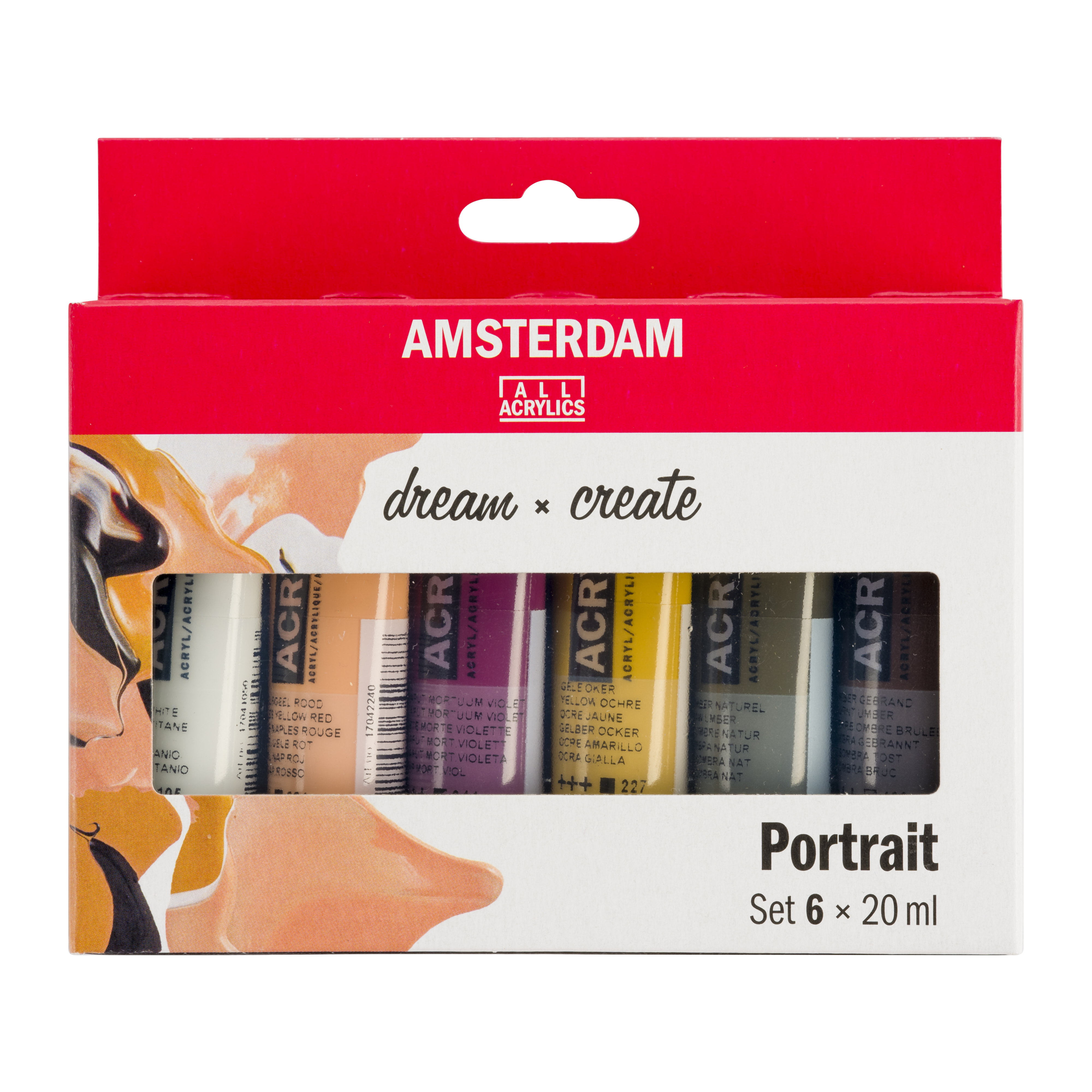 AMSTERDAM Standard Series Acryl Set 17820502 Portrait 6X20ml