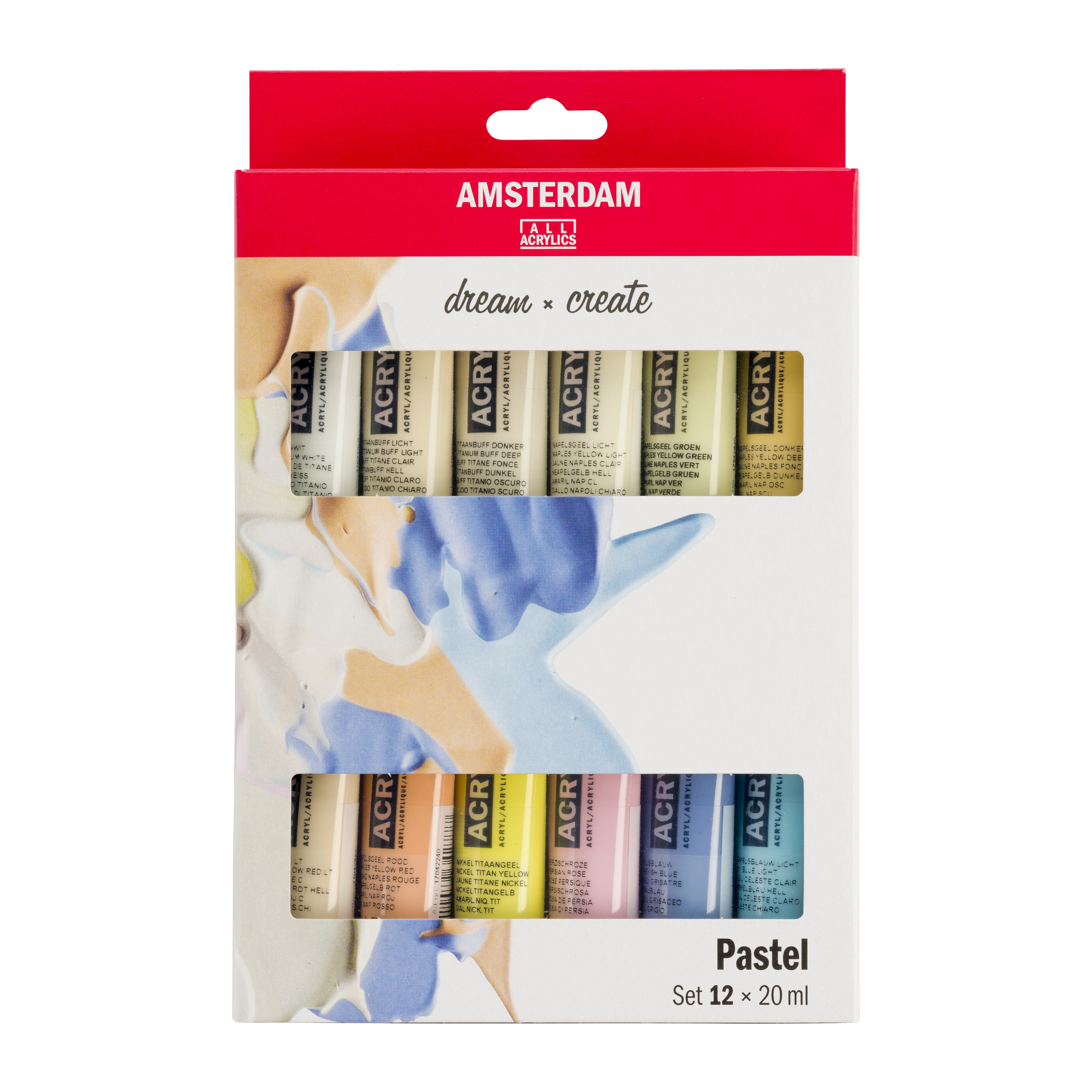AMSTERDAM Standard Series Acryl Set 17820601 Pastel 12X20ml
