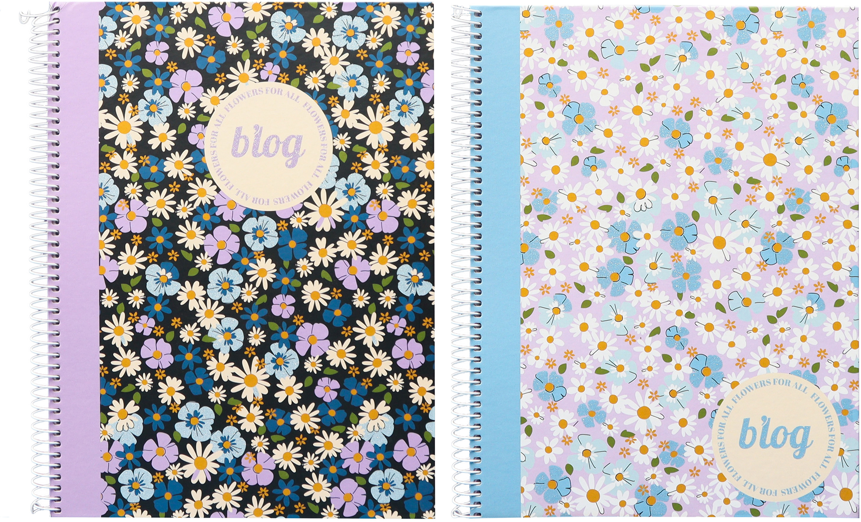 photo ANCOR Carnet spirale Hardcover A5 123906 B'Log Flowers, quadr. 80f.