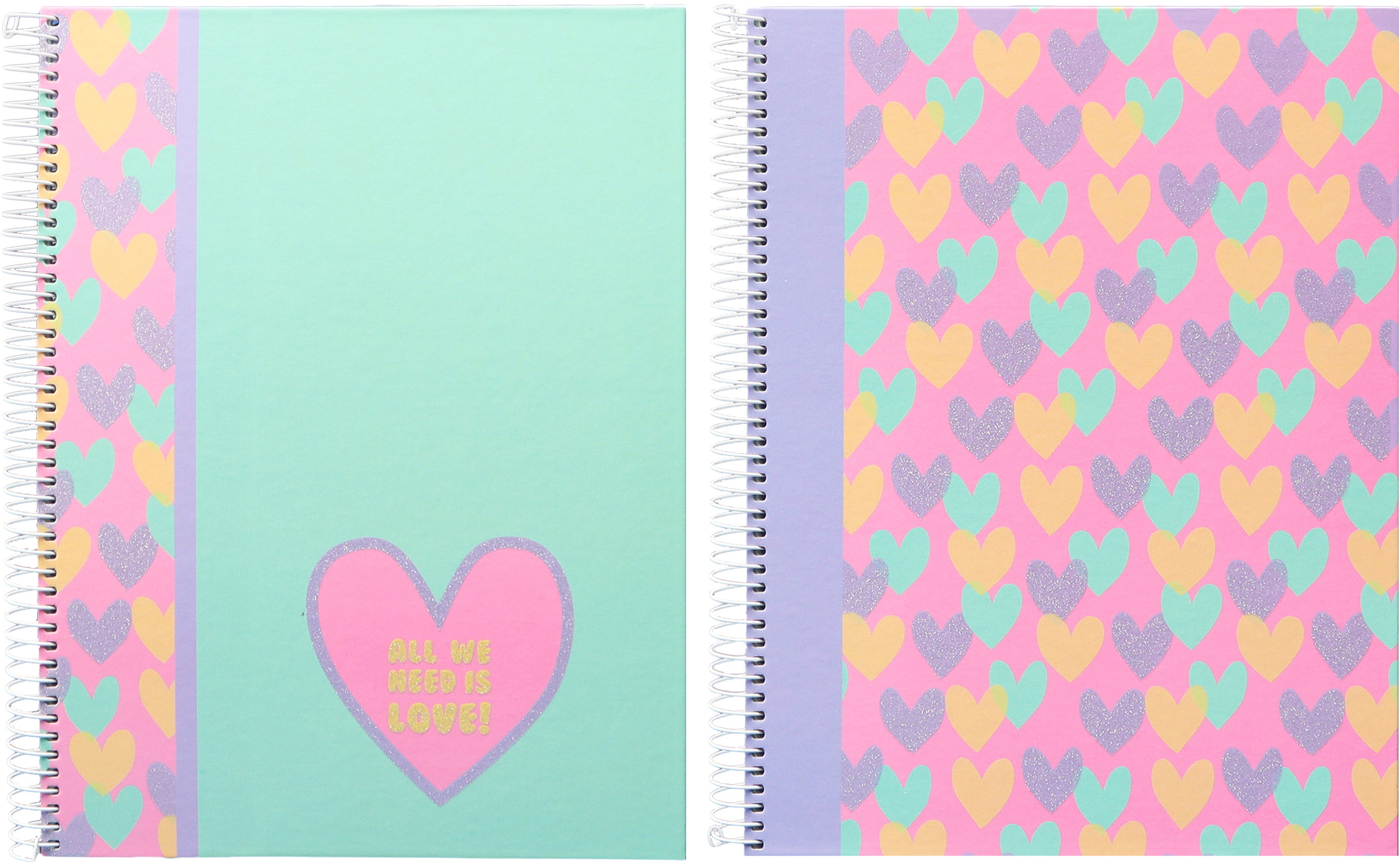 photo ANCOR Carnet spirale Hardcover A4 124194 B'Log Hearts, lignés 80f.