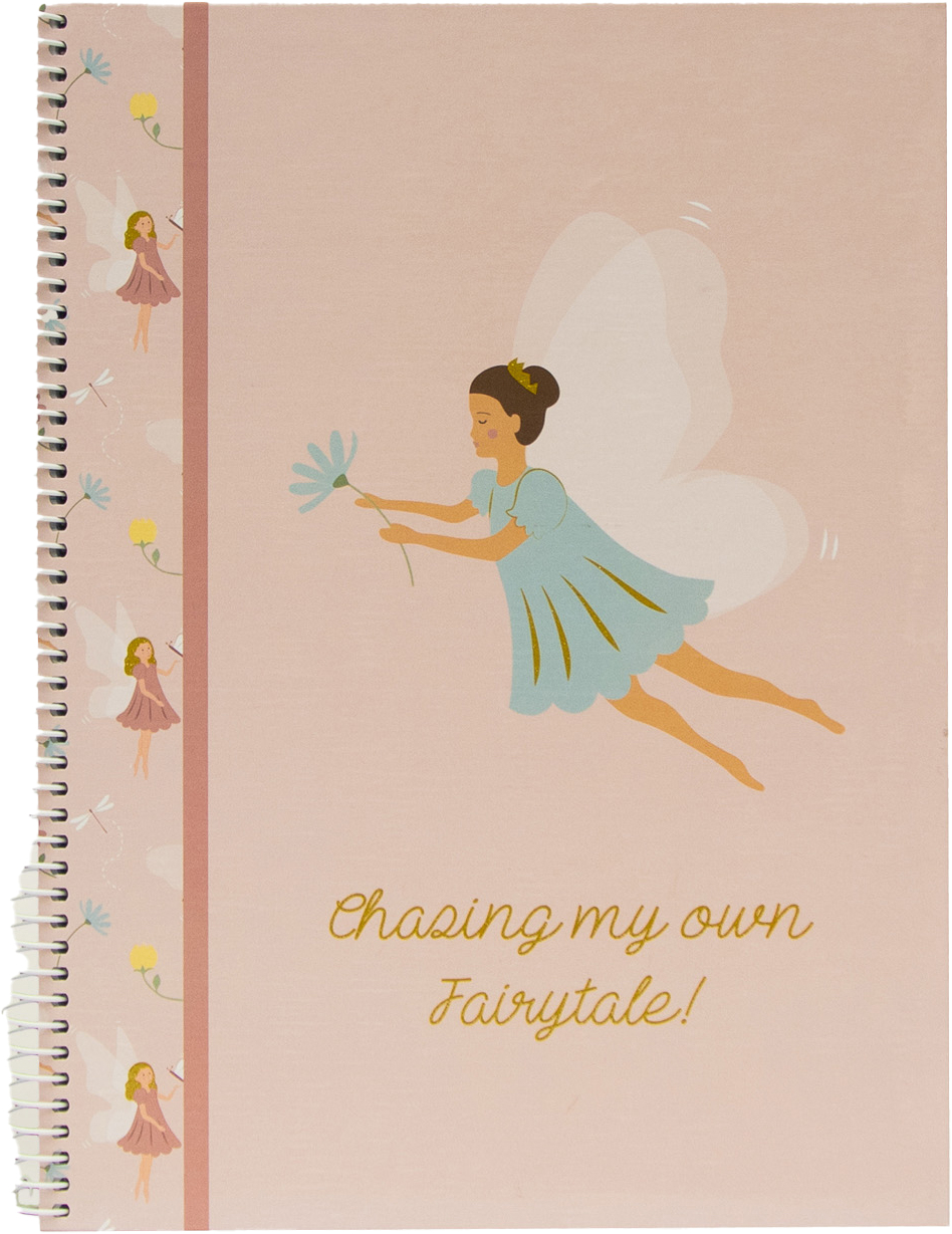 photo ANCOR Carnet spirale Hardcover A4 128765 Fairies Rose, quadr. 80 flls.