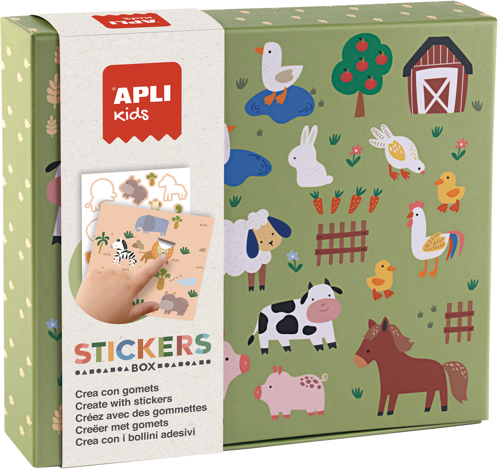 photo APLI KIDS Jeu d'autocollants 19431 Animaux dans la nature