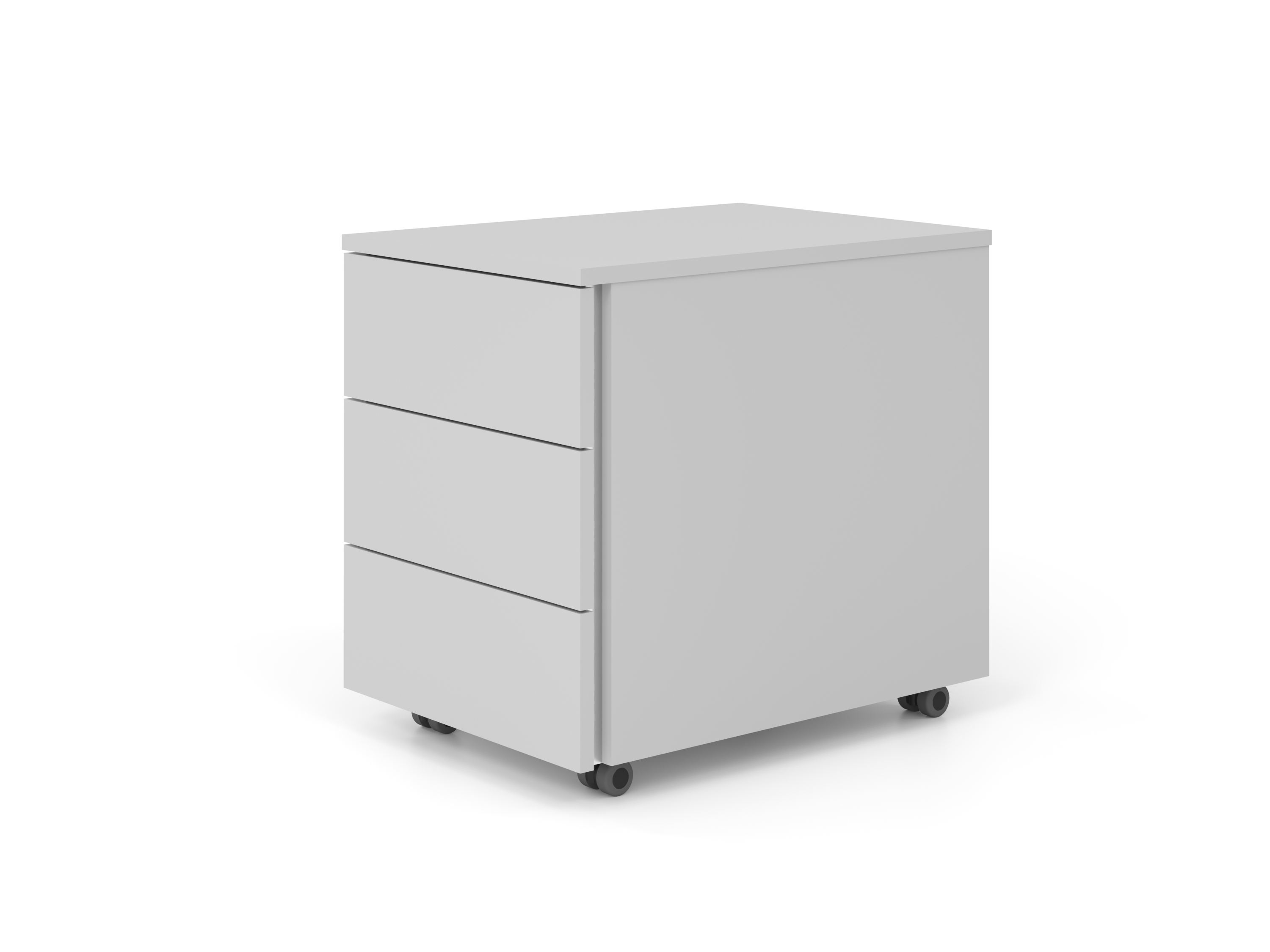 photo APOLLO Caisson de bureau VLC30/5/5/GL gris, 3 tiroirs