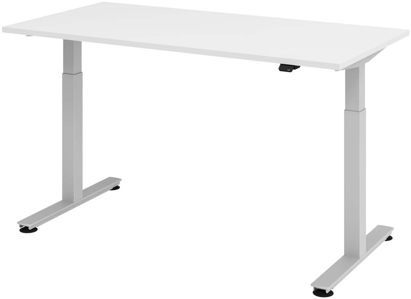 APOLLO Table de bureau ONE 160x80cm VXMST16/W/S blanc/argent électrique