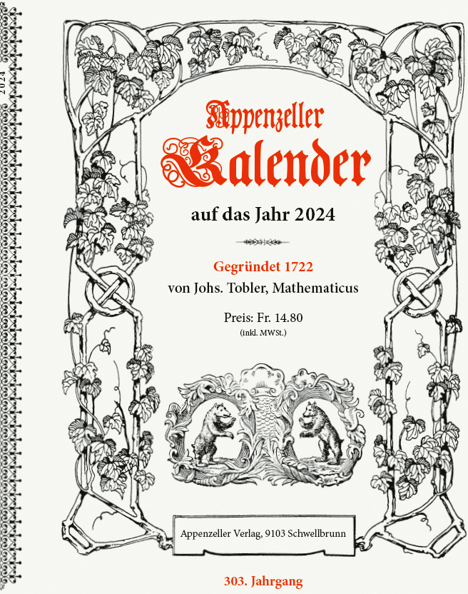APPENZELLER Appenzeller Kalender 2024 43317873 D 17x21cm