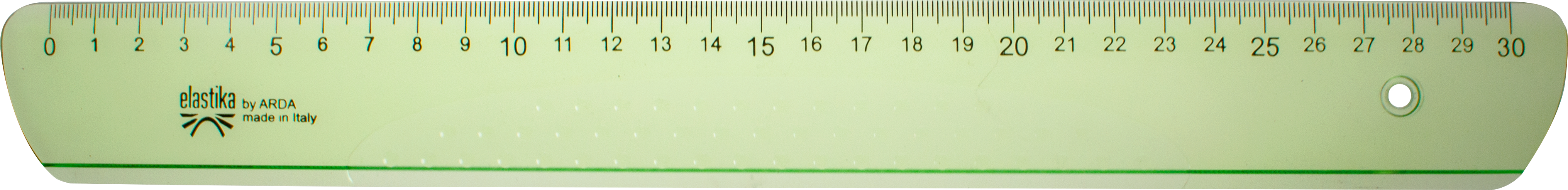 ARDA Règle Elastika 30cm EL30 vert clair transp.