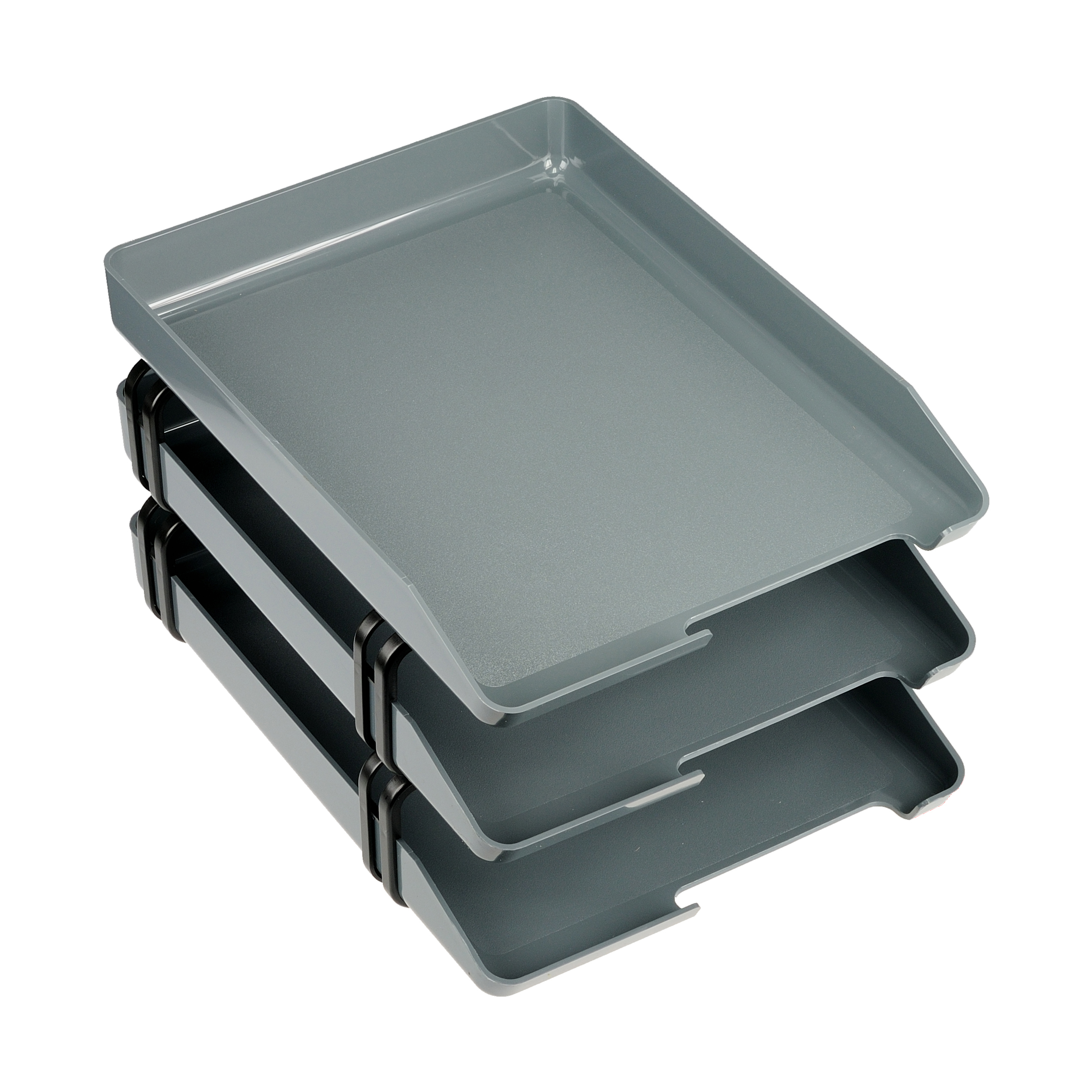 Schubladenbox grau 239.04 3 Fächer