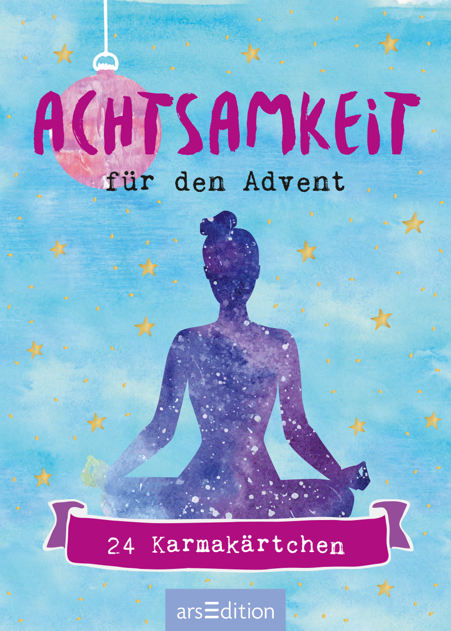 ARS EDITION Adventkalender 7.2x10.3cm 136010 24 Karmakärtchen 24 Karmakärtchen