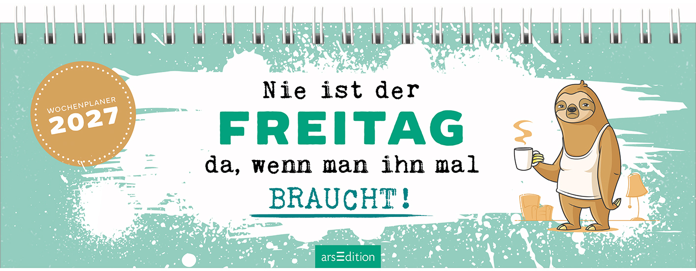 photo ARS EDITION Calendrier de table 2027 13935 Freitag DE 29.7x11.5cm
