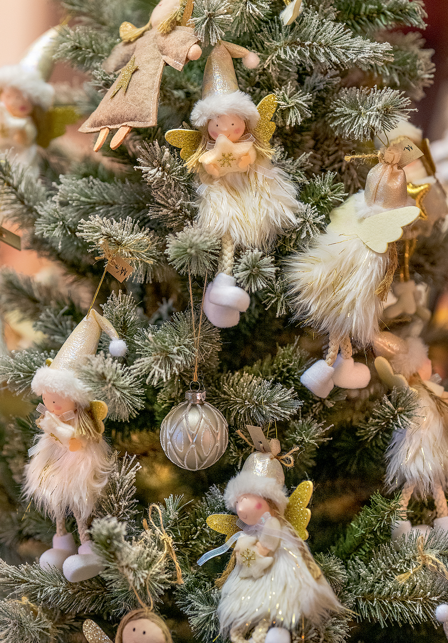 photo ART BULA Carte de Noël 12x17.5cm 12BU3530 Ange dans un sapin