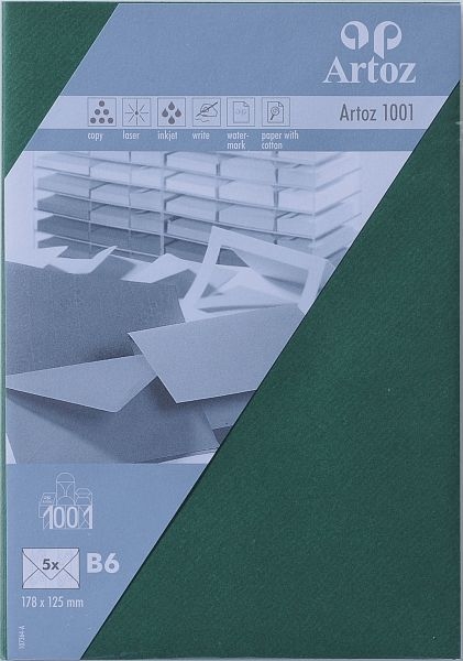 ARTOZ Enveloppes 1001 B6 107364183 100g, racing green 5 pcs.
